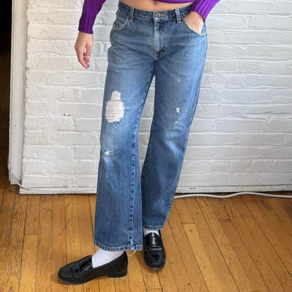 Vintage Mid-Wash Baggy Wrangler Jeans